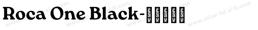 Roca One Black字体转换